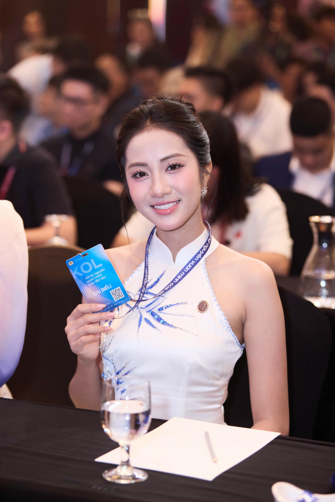 Hoa hậu Hà Trúc Linh tại Hội nghị KOL