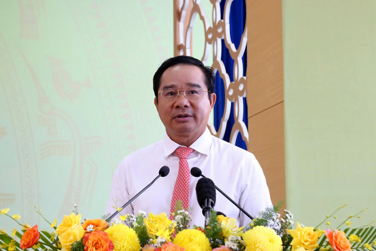 Ông Nguyễn Văn Được - Ủy viên Trung ương Đảng, Phó Bí thư Thành ủy, Chủ tịch UBND TP. Hồ Chí Minh phát biểu chỉ đạo tại Đại hội.