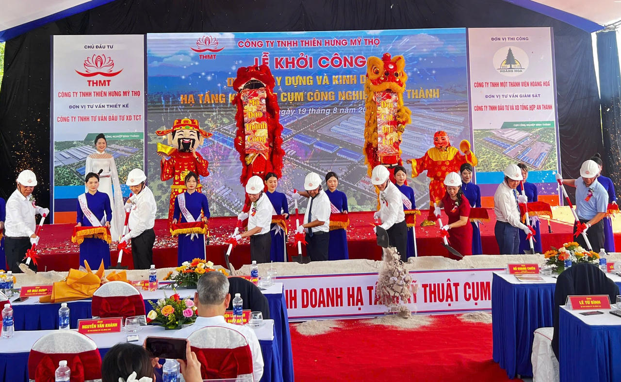 Lãnh đạo tỉnh Gia Lai làm lễ khởi công dự án xây dựng và kinh doanh hạ tầng kỹ thuật Cụm công nghiệp Bình Thành.