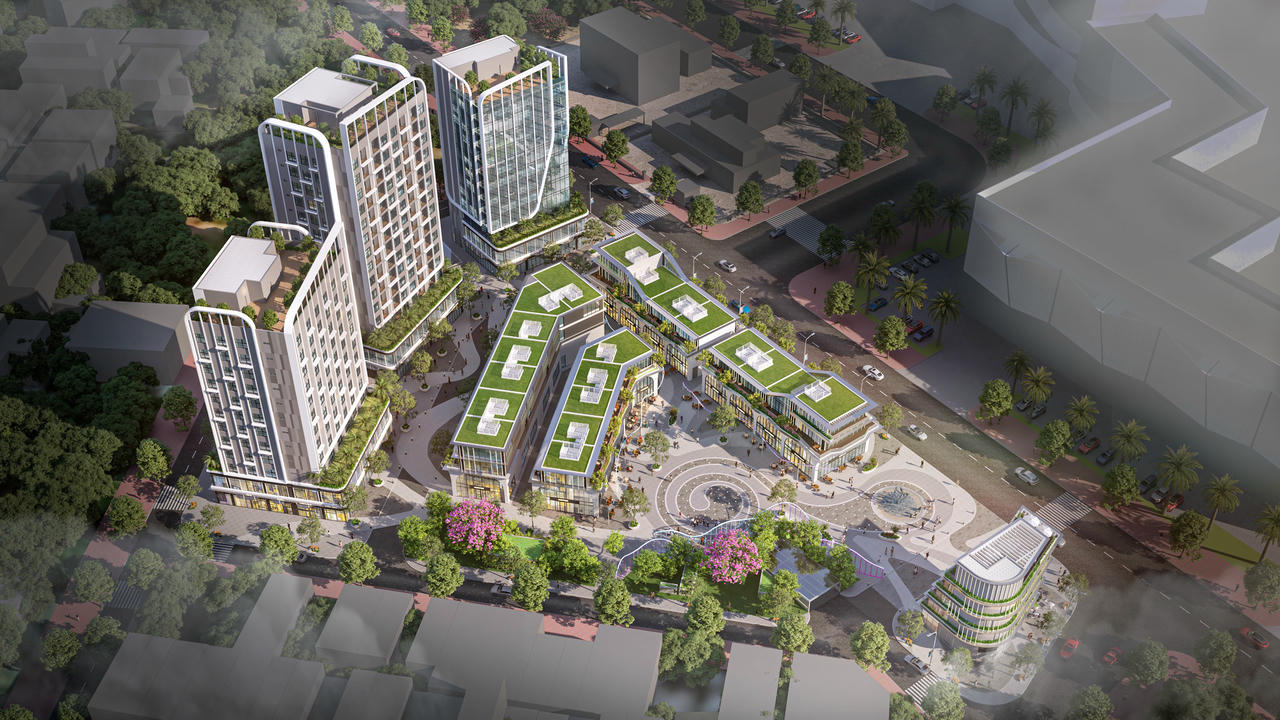 Phối cảnh dự án Night Square có tổng mức đầu tư Dự án 700 tỷ đồng.