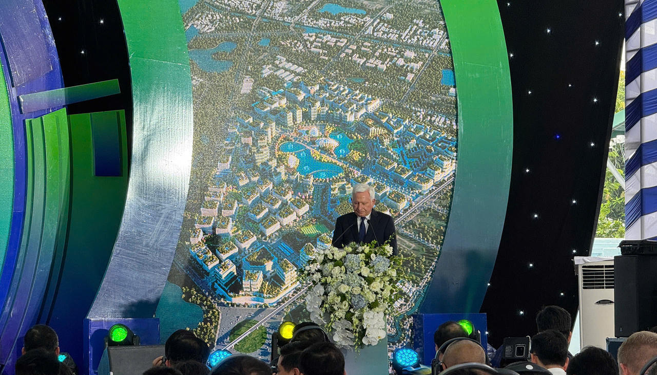 Ông Patrick Gerard McKillen – Chủ tịch HĐQT Công ty Cổ phần Pacific Land phát biểu tại buổi lễ.