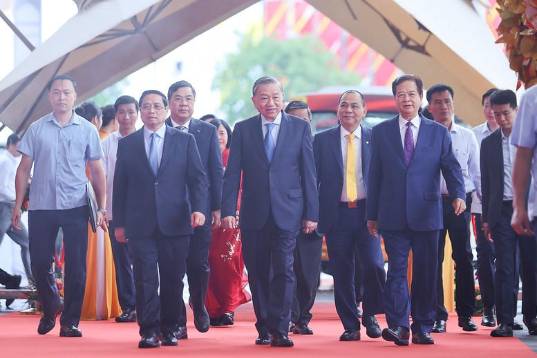 Tổng Bí thư, Thủ tướng dự Lễ khánh thành, khởi công các dự án, công trình chào mừng 80 năm Quốc khánh 2/9