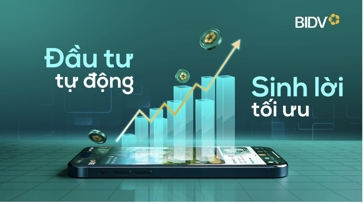 Chỉ một lần đăng ký duy nhất, tài khoản của khách hàng sẽ tự động gửi tiết kiệm và sinh lời với BIDV SmartBanking phiên bản X