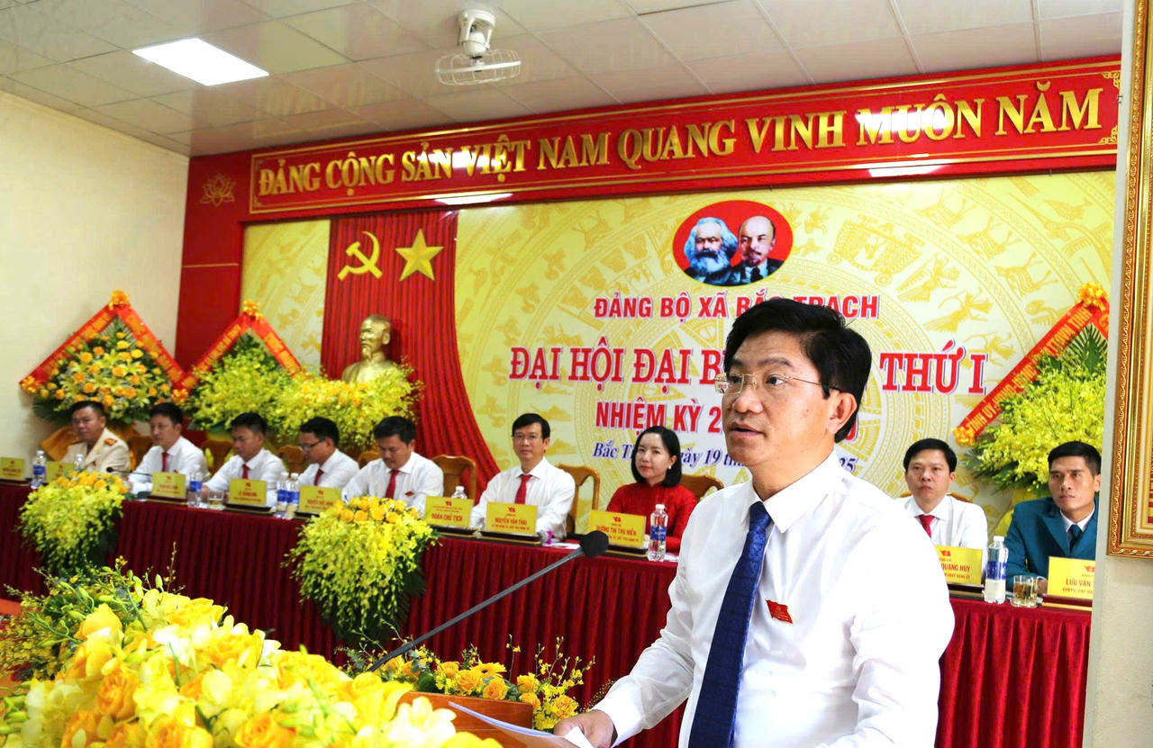 Trưởng Ban Tuyên giáo và Dân vận Tỉnh ủy Trương An Ninh phát biểu chỉ đạo tại Đại hội.