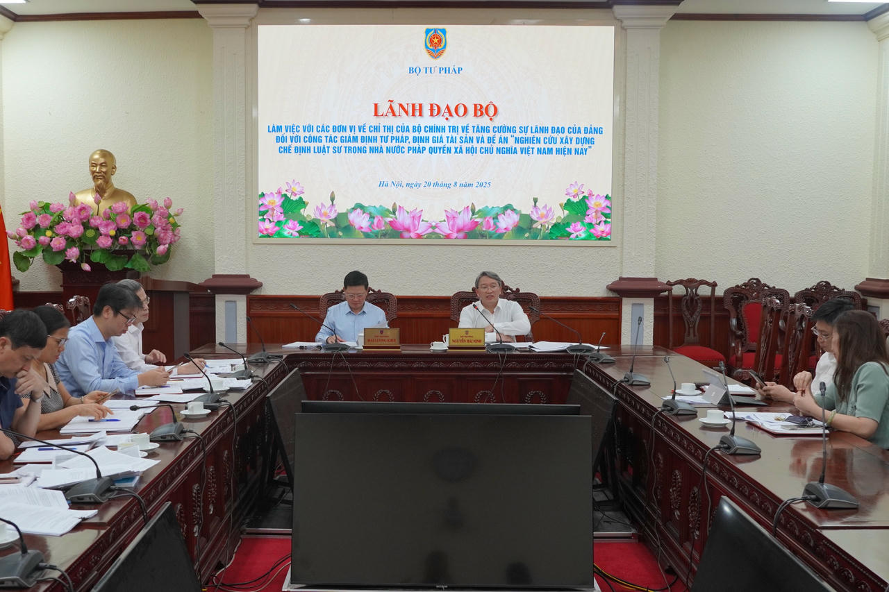 Tăng cường sự lãnh đạo của Đảng đối với công tác giám định tư pháp, định giá tài sản