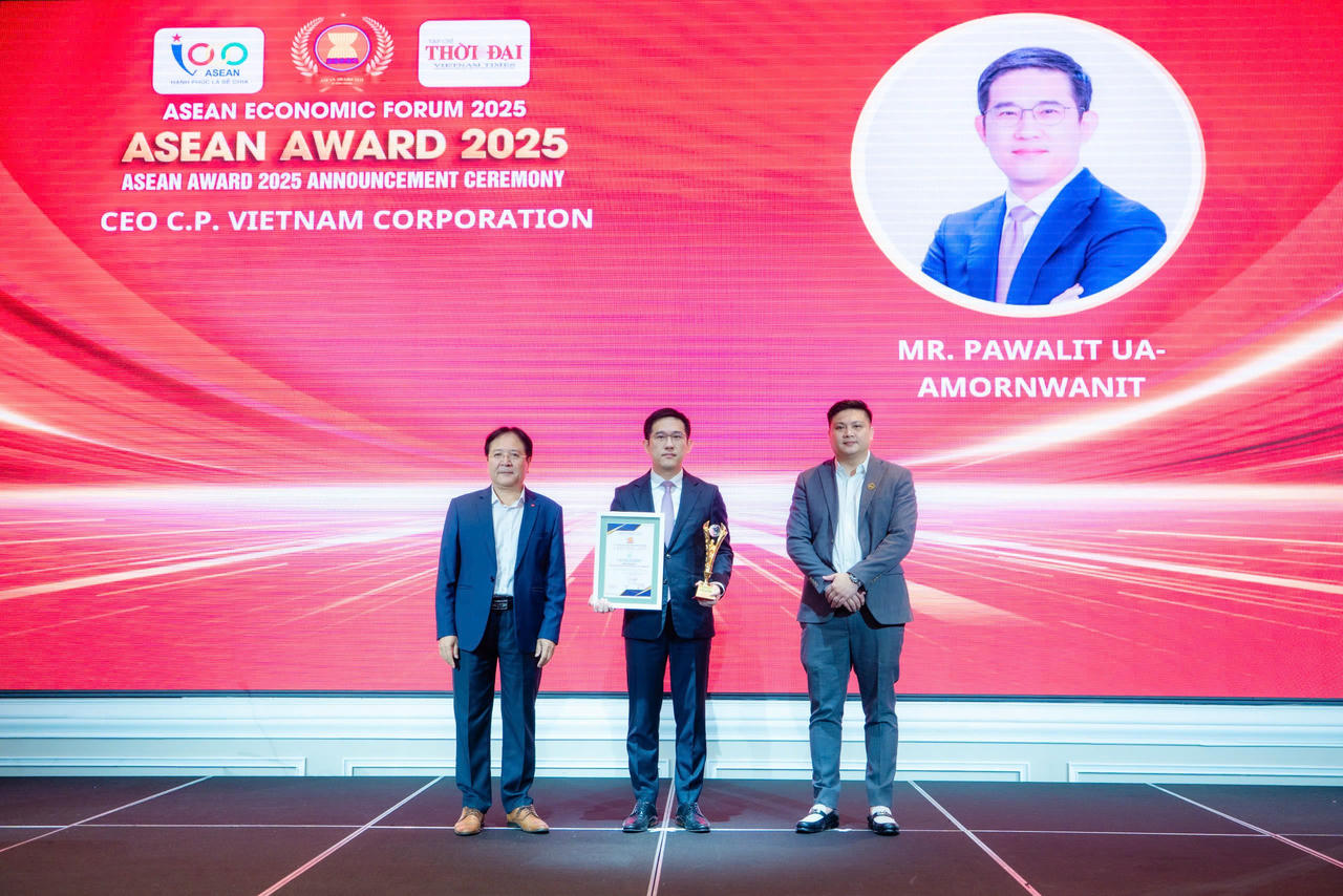 Ông Pawalit Ua-Amornwanit vinh dự nhận Giải thưởng “Nhà lãnh đạo xuất sắc ASEAN 2025”