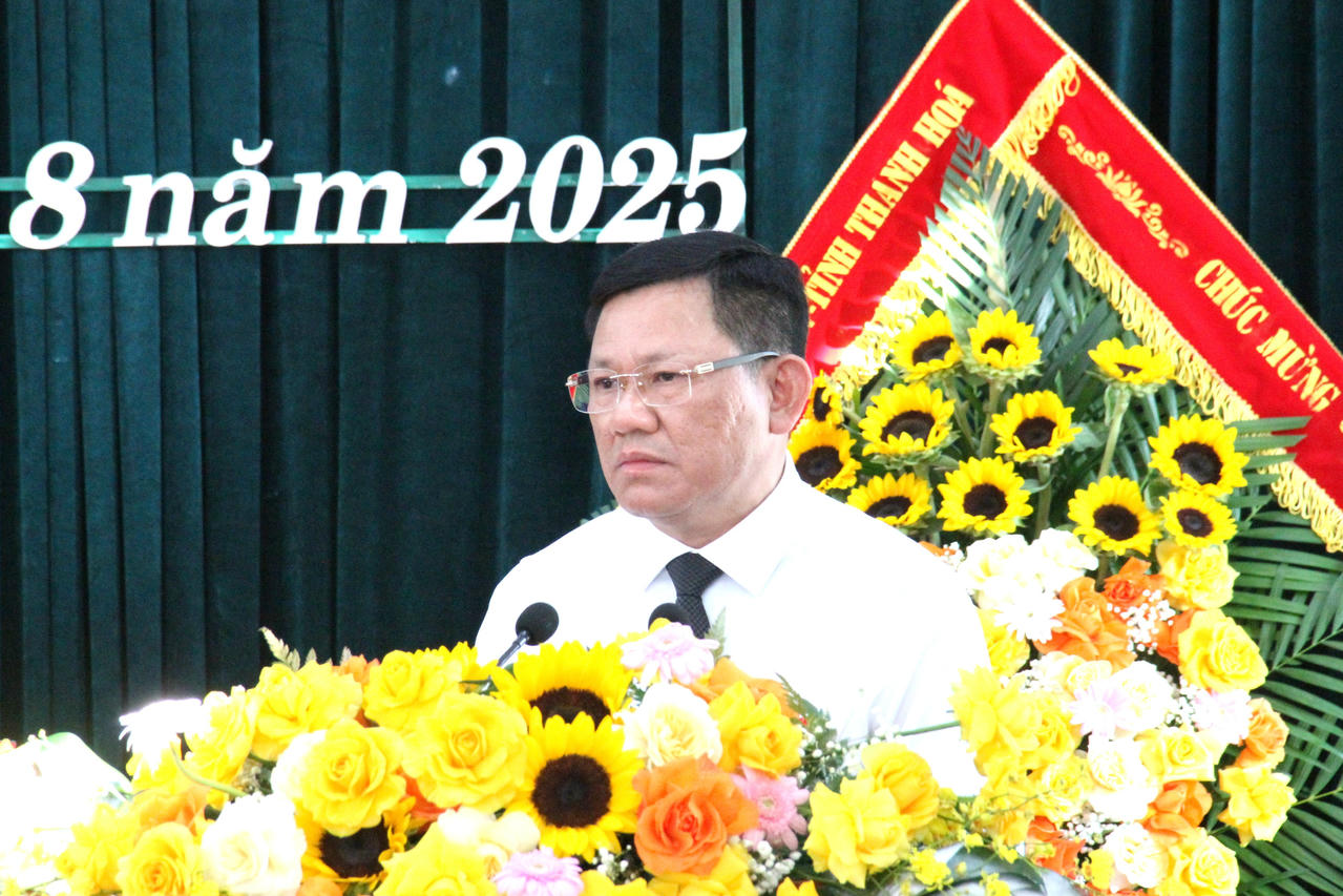 Ông Nguyễn Văn Thi, Phó Chủ tịch UBND tỉnh Thanh Hóa phát biểu chỉ đạo tại Đại hội. (Ảnh: P. Dương)