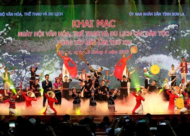 Das 14. Festival für ethnische Kultur, Sport und Tourismus im Nordwesten in Son La im Jahr 2019. Foto: Nhan Dan Zeitung