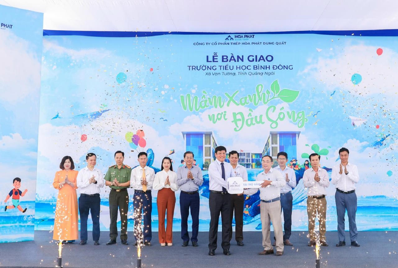 Công trình do Tập đoàn Hòa Phát tài trợ theo hình thức chìa khóa trao tay.