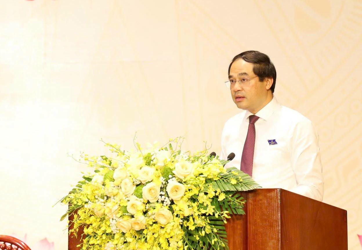 Ông Trịnh Xuân Trường – Bí thư Tỉnh ủy, Chủ tịch HĐND tỉnh Lào Cai phát biểu chỉ đạo tại Đại hội.