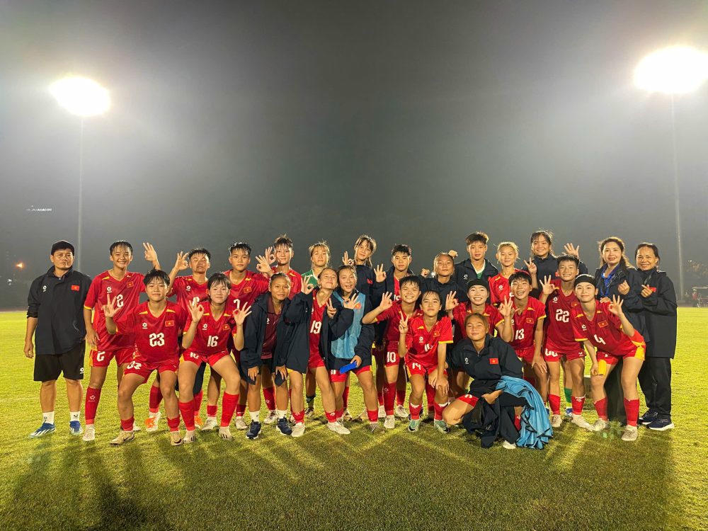 U16 nữ Việt Nam thắng đậm ở trận mở màn giải U16 nữ Đông Nam Á 2025