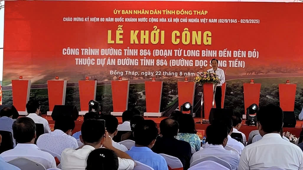 Công trình Đường tỉnh 864 (Đoạn từ Long Bình đến Đèn Đỏ) đã đủ điều kiện tổ chức khởi công.
