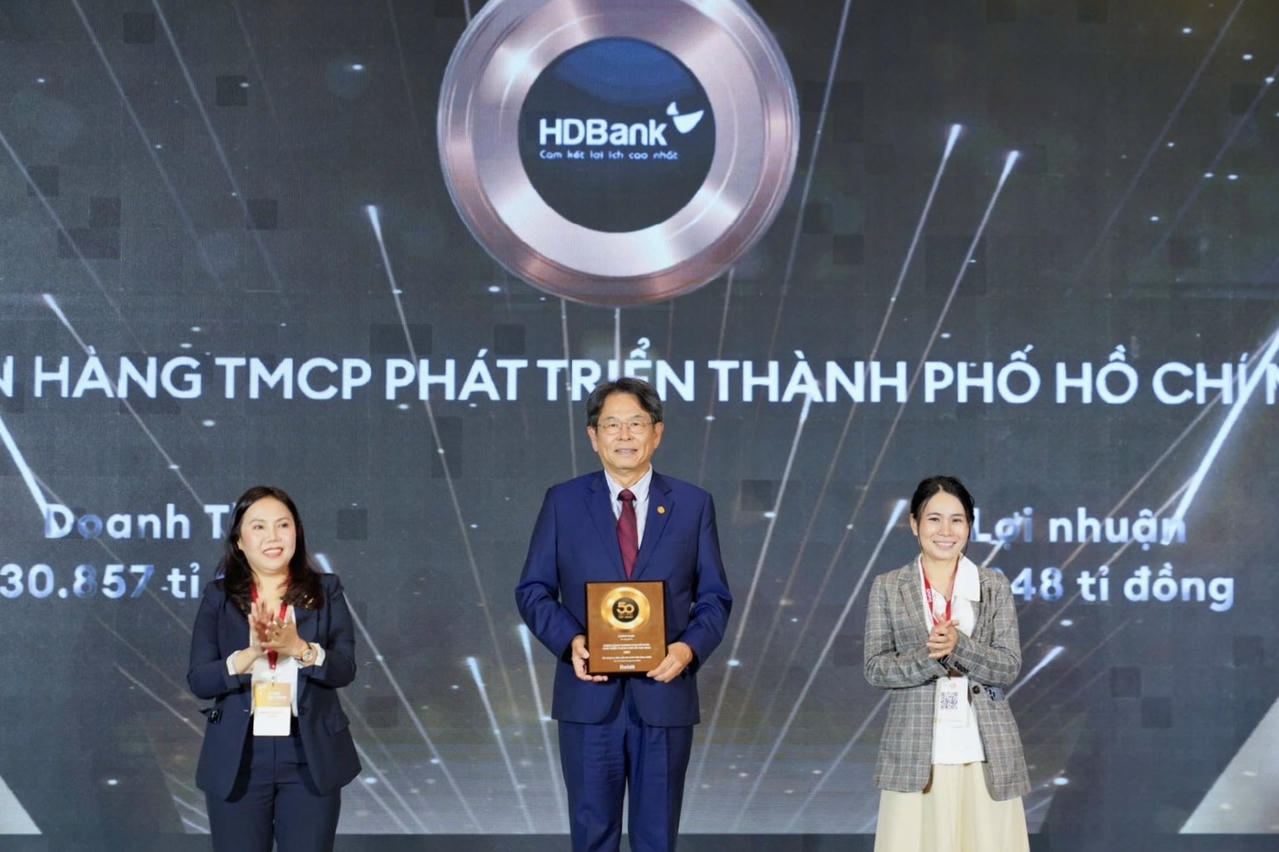HDBank vào top 50 doanh nghiệp niêm yết tiêu biểu nhất 2025
