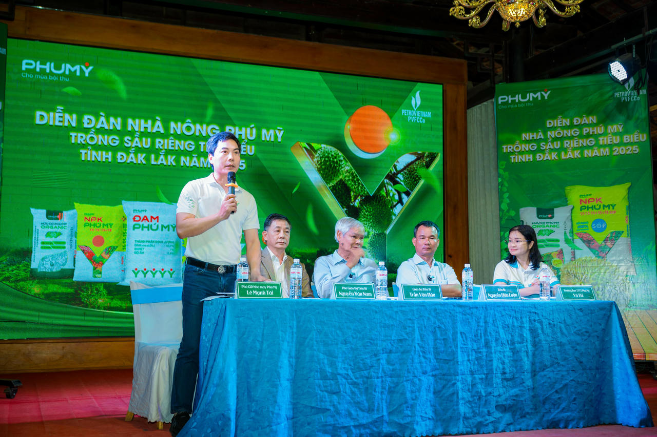 Phú Mỹ tổ chức diễn đàn Nhà nông Phú Mỹ trồng sầu riêng tiêu biểu 2025.