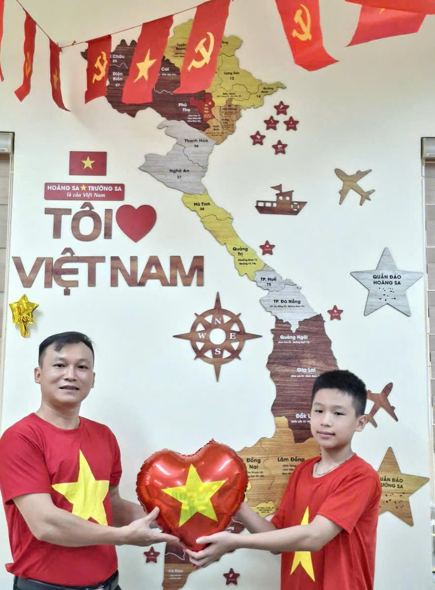 Hình ảnh ấn tượng tại lớp 6A3, Trường THCS Gia Thụy, phường Bồ Đề, TP Hà Nội.