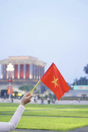 Nhờ có không gian mạng, Mai Ngọc và nhiều người trẻ khác đã lan tỏa tình yêu nước. (Ảnh: NVCC)