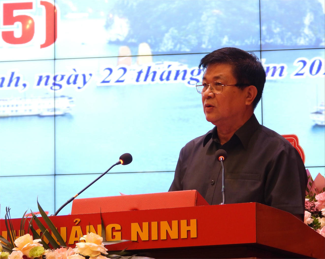 Chủ tịch Liên đoàn Luật sư Việt Nam, Tiến sĩ Đỗ Ngọc Thịnh phát biểu tại buổi lễ.