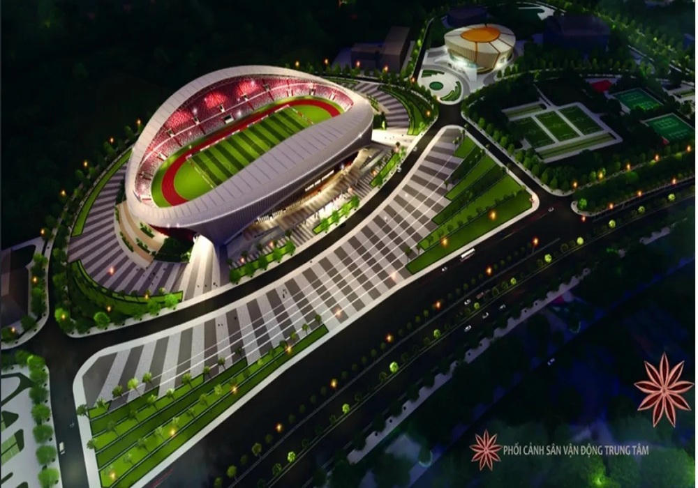 Phối cảnh sân vận động trung tâm thuộc dự án khu liên hợp thể thao tỉnh Lạng Sơn.