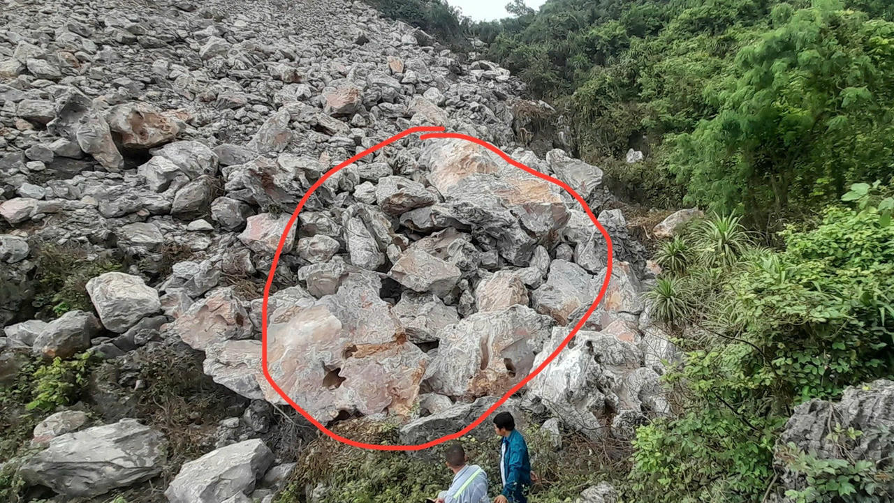 Khu vực phát hiện thi thể bà Trần Thị Vân.