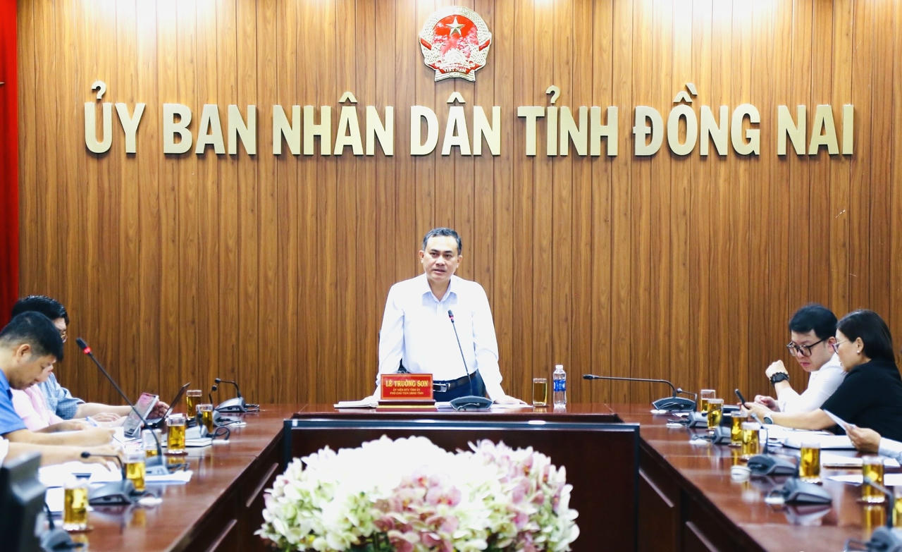 Phó Chủ tịch UBND tỉnh Đồng Nai Lê Trường Sơn nhấn mạnh yêu cầu nâng cao trình độ ngoại ngữ cho học sinh, sinh viên.