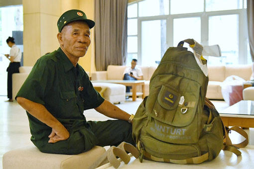 Thương binh Hoàng Xuân Đức. 
(Nguồn: Sơn Nguyễn/Dân trí)