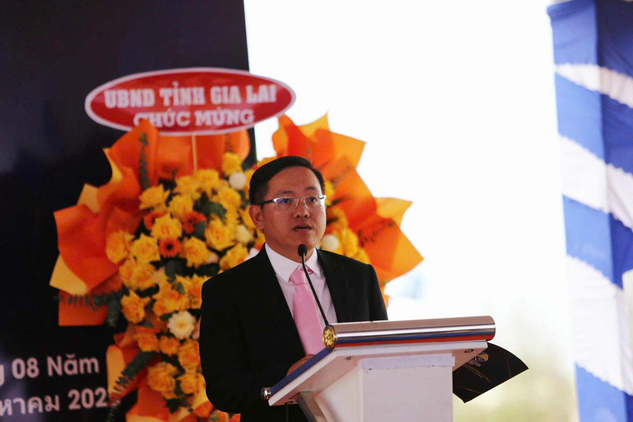 Ông Nguyễn Tiến Danh, Giám đốc Công ty Vietnam Graphene Global phát biểu.