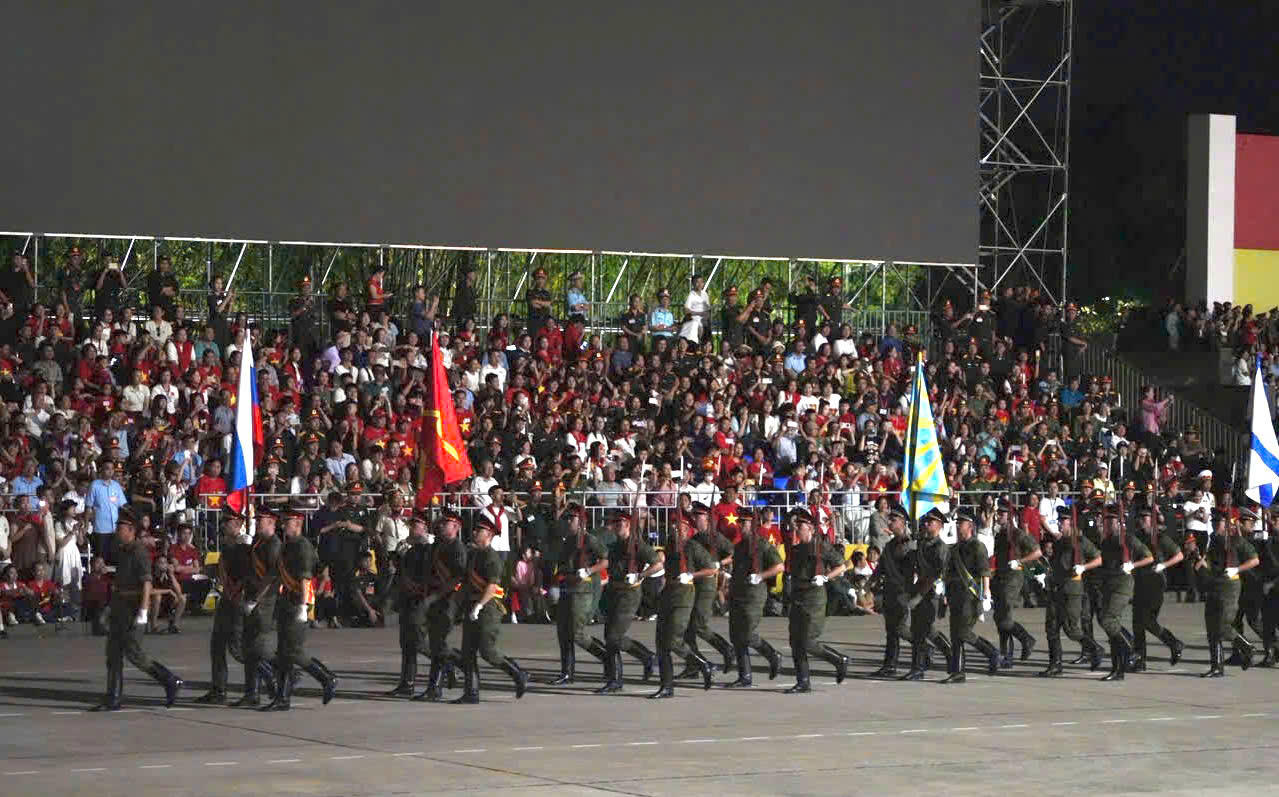 Hợp luyện diễu binh diễu hành lần 2 kỷ niệm 80 năm Quốc khánh 2/9 thành công tốt đẹp