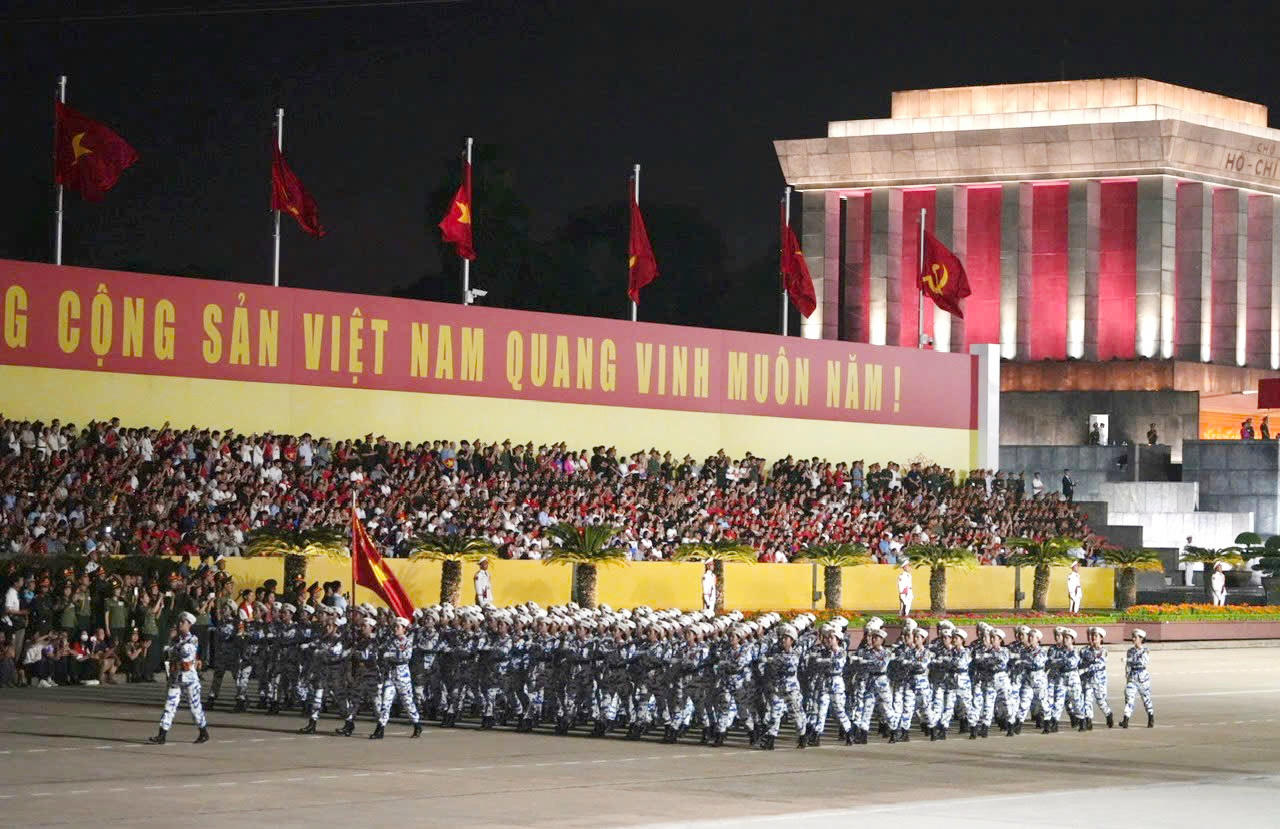 Hợp luyện diễu binh diễu hành lần 2 kỷ niệm 80 năm Quốc khánh 2/9 thành công tốt đẹp
