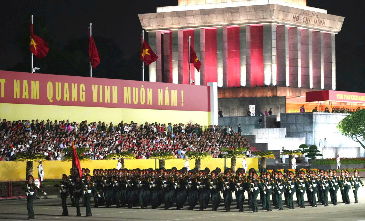 Hợp luyện diễu binh diễu hành lần 2 kỷ niệm 80 năm Quốc khánh 2/9 thành công tốt đẹp