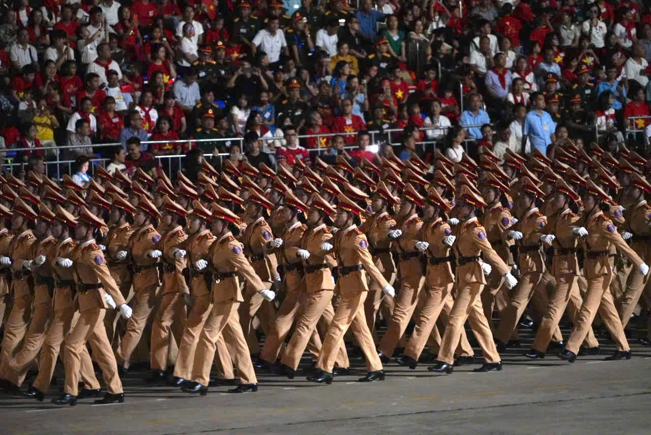 Hợp luyện diễu binh diễu hành lần 2 kỷ niệm 80 năm Quốc khánh 2/9 thành công tốt đẹp