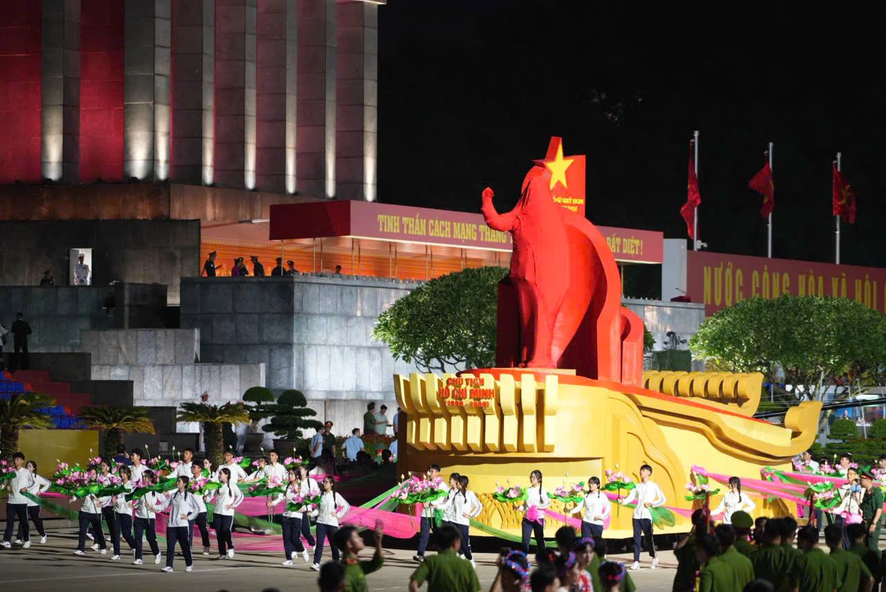 Hợp luyện diễu binh diễu hành lần 2 kỷ niệm 80 năm Quốc khánh 2/9 thành công tốt đẹp