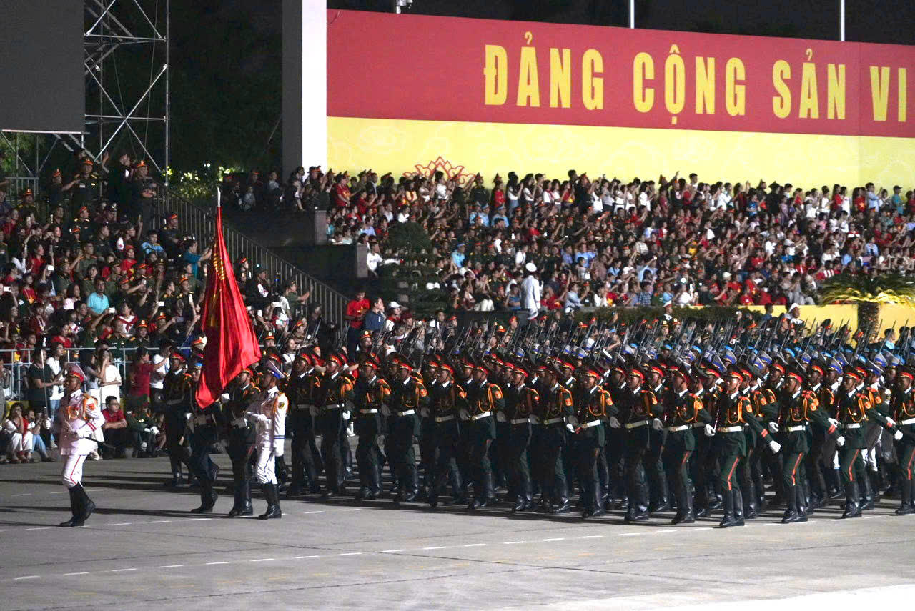 Hợp luyện diễu binh diễu hành lần 2 kỷ niệm 80 năm Quốc khánh 2/9 thành công tốt đẹp