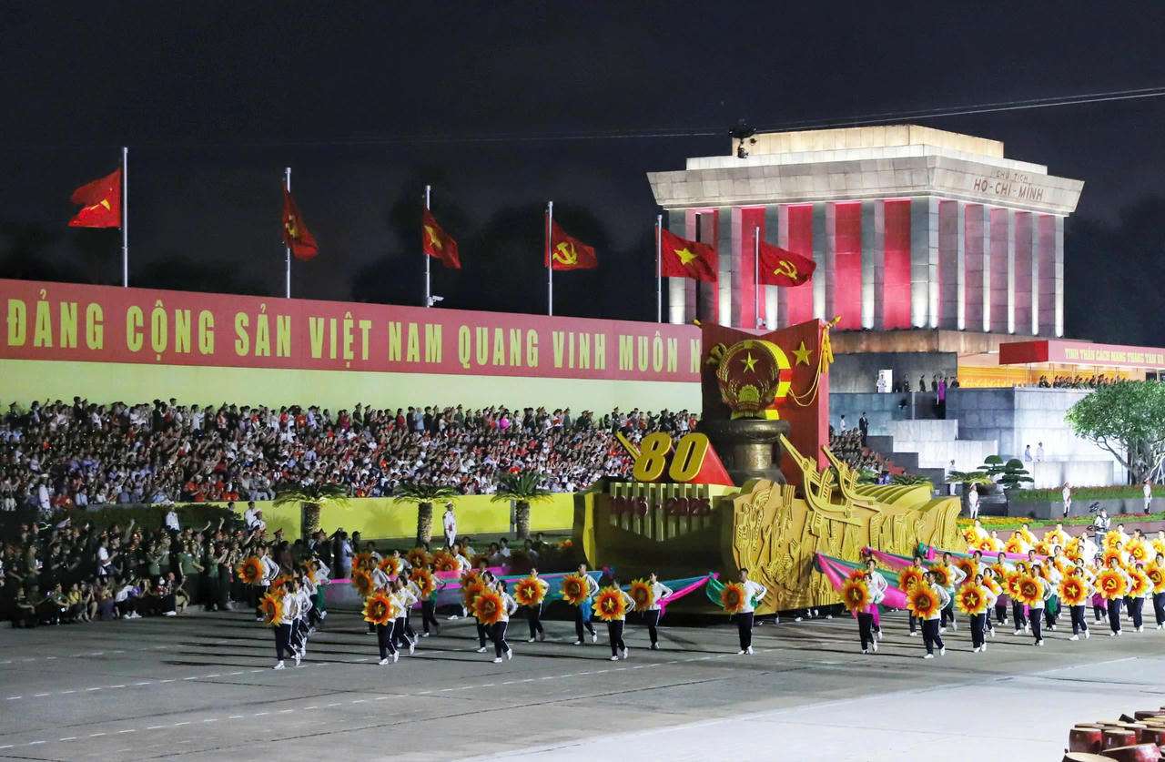 Hợp luyện diễu binh diễu hành lần 2 kỷ niệm 80 năm Quốc khánh 2/9 thành công tốt đẹp