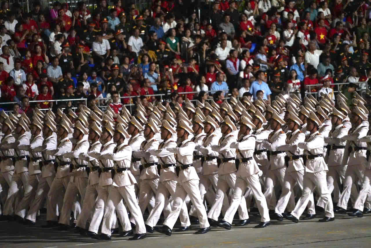Hợp luyện diễu binh diễu hành lần 2 kỷ niệm 80 năm Quốc khánh 2/9 thành công tốt đẹp
