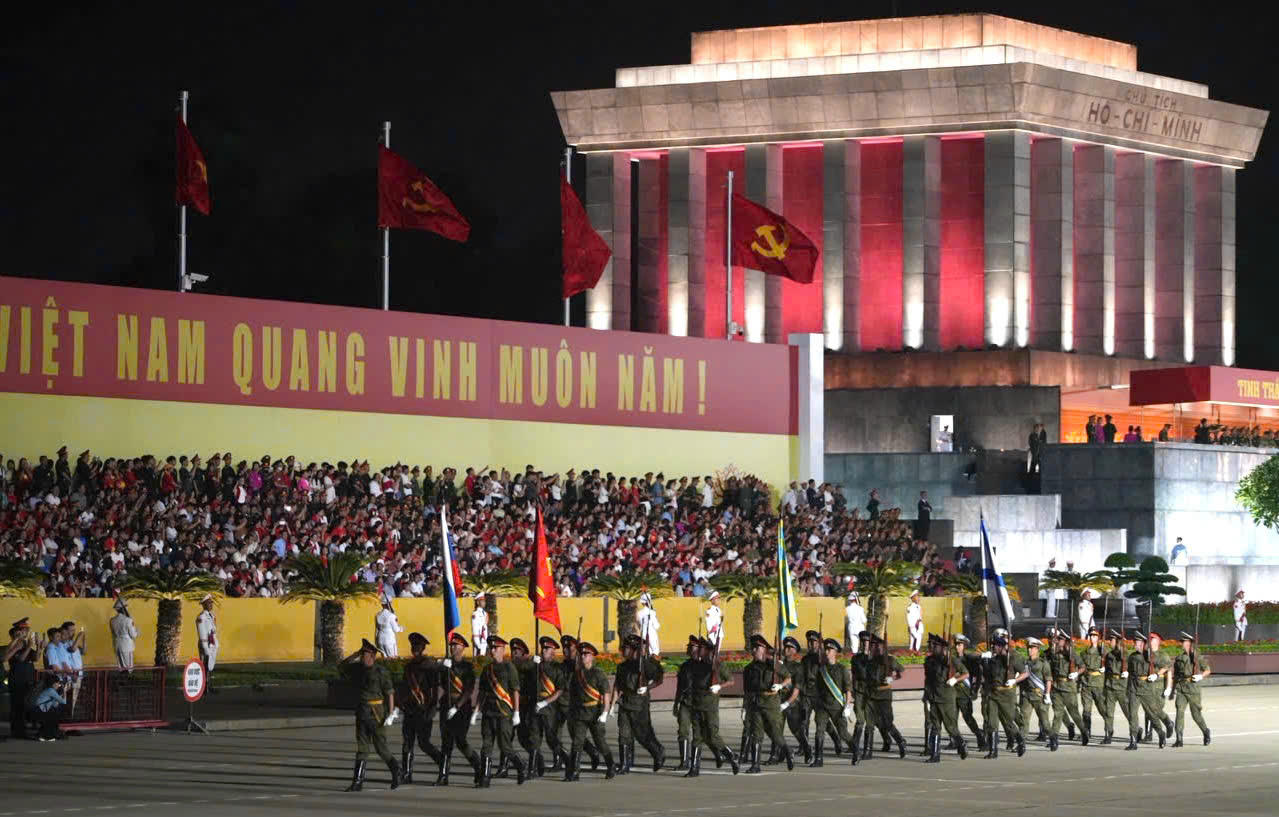 Hợp luyện diễu binh diễu hành lần 2 kỷ niệm 80 năm Quốc khánh 2/9 thành công tốt đẹp