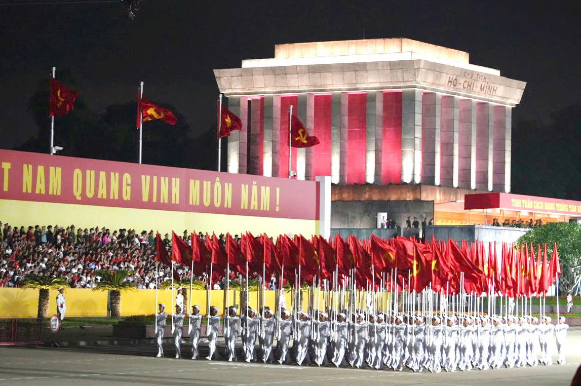 Hợp luyện diễu binh diễu hành lần 2 kỷ niệm 80 năm Quốc khánh 2/9 thành công tốt đẹp