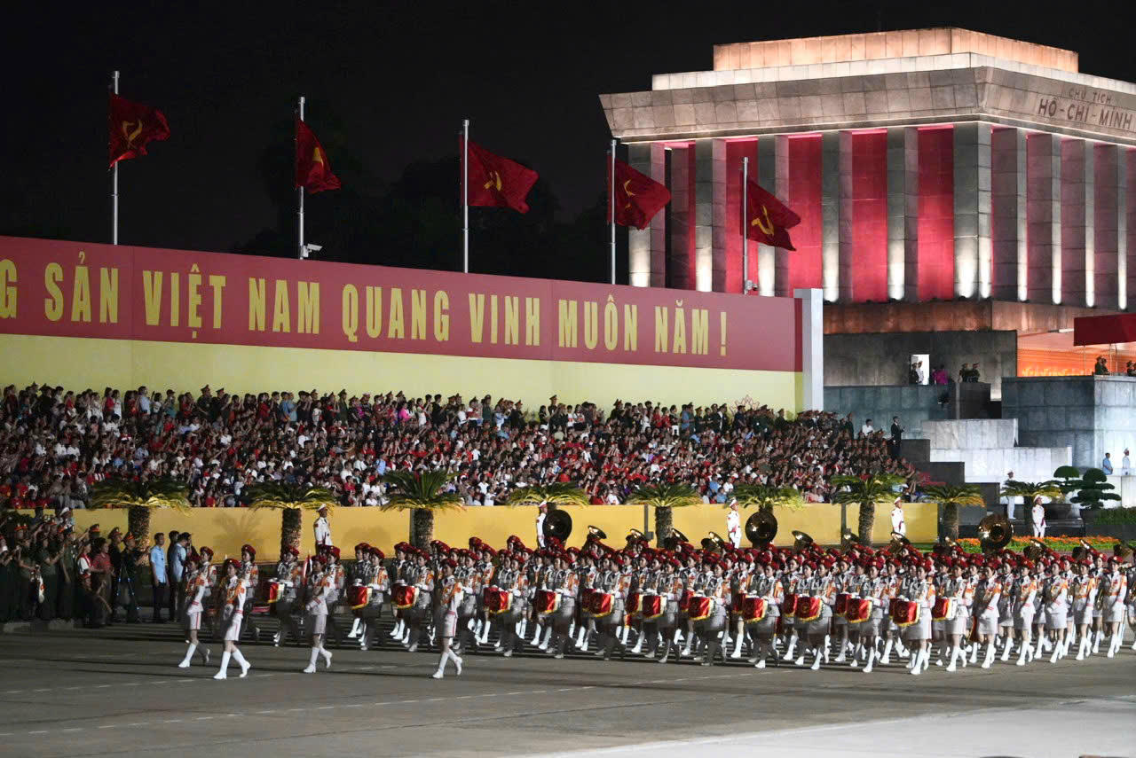 Hợp luyện diễu binh diễu hành lần 2 kỷ niệm 80 năm Quốc khánh 2/9 thành công tốt đẹp