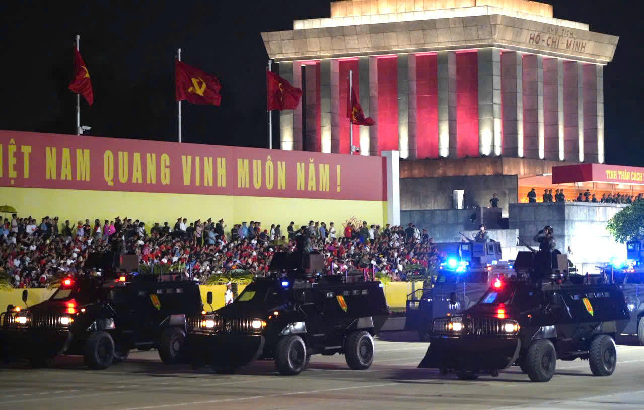 Hợp luyện diễu binh diễu hành lần 2 kỷ niệm 80 năm Quốc khánh 2/9 thành công tốt đẹp