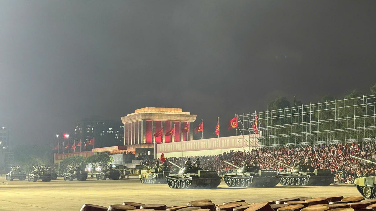 Hợp luyện diễu binh diễu hành lần 2 kỷ niệm 80 năm Quốc khánh 2/9 thành công tốt đẹp