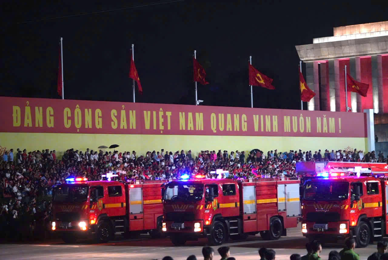 Hợp luyện diễu binh diễu hành lần 2 kỷ niệm 80 năm Quốc khánh 2/9 thành công tốt đẹp