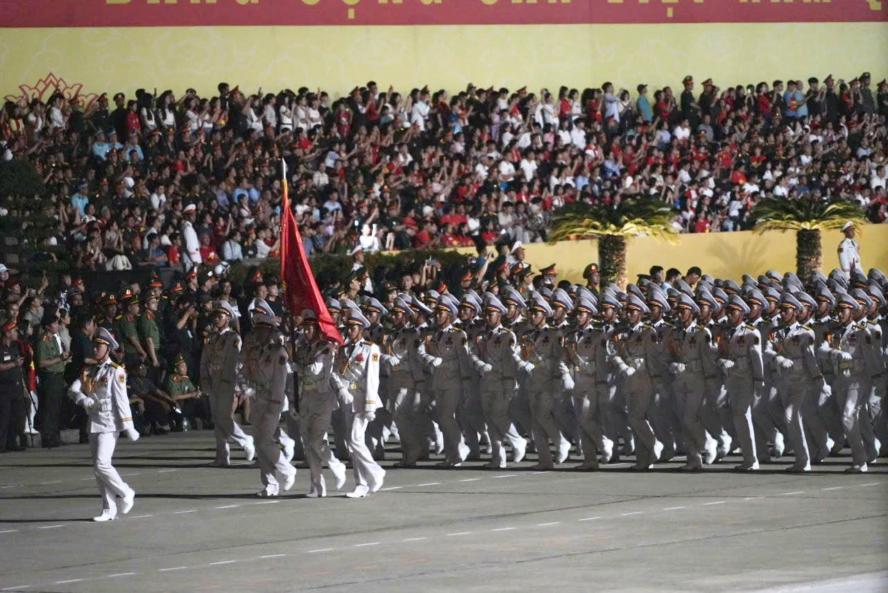 Hợp luyện diễu binh diễu hành lần 2 kỷ niệm 80 năm Quốc khánh 2/9 thành công tốt đẹp