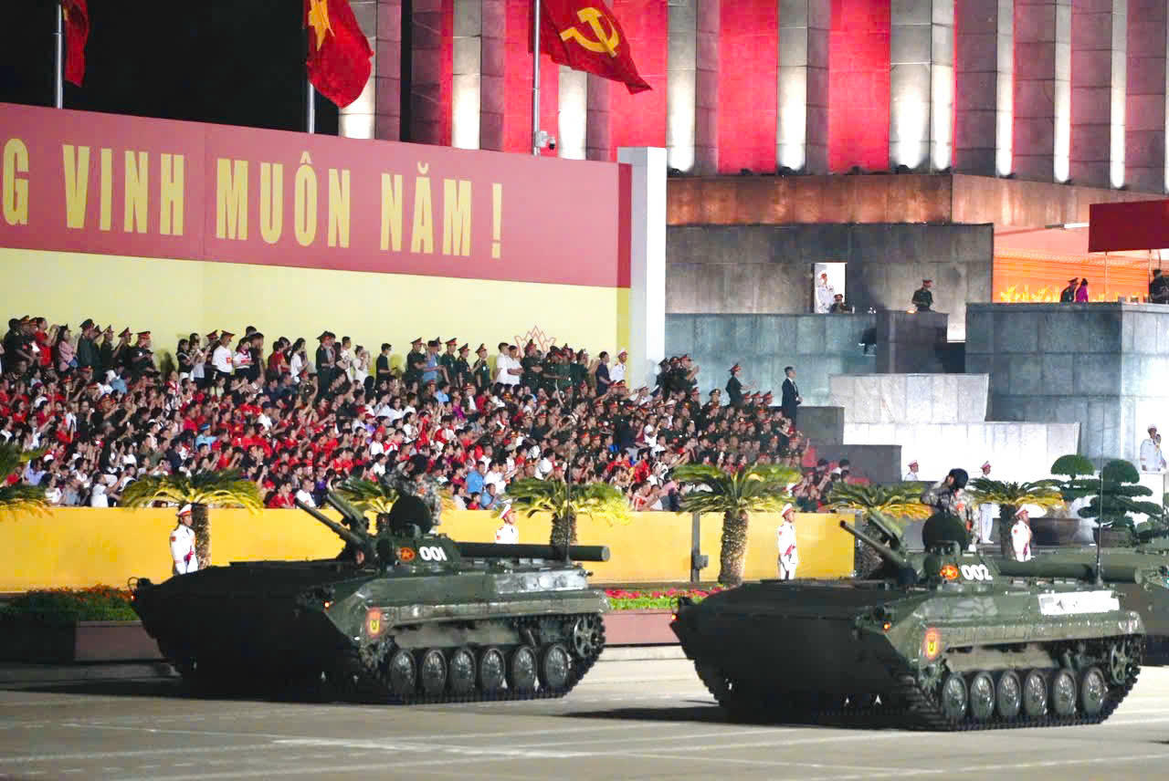 Hợp luyện diễu binh diễu hành lần 2 kỷ niệm 80 năm Quốc khánh 2/9 thành công tốt đẹp