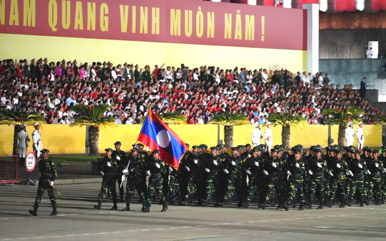 Hợp luyện diễu binh diễu hành lần 2 kỷ niệm 80 năm Quốc khánh 2/9 thành công tốt đẹp