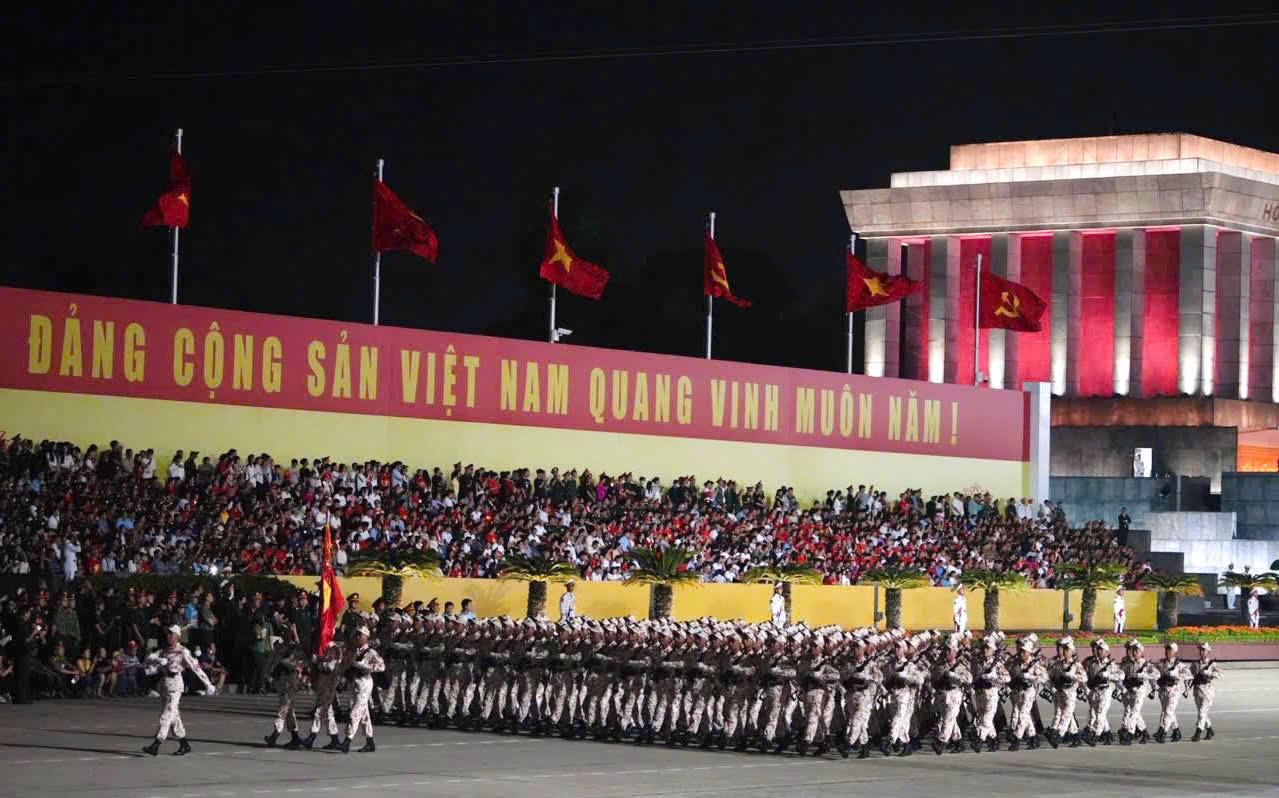 Hợp luyện diễu binh diễu hành lần 2 kỷ niệm 80 năm Quốc khánh 2/9 thành công tốt đẹp