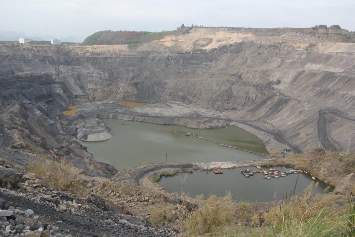 Moong khai thác than lộ thiên 917 sau khi cải tạo, phục hồi môi trường sẽ trở thành hồ chứa khoảng 20 triệu m³ nước (Ảnh: TKV)