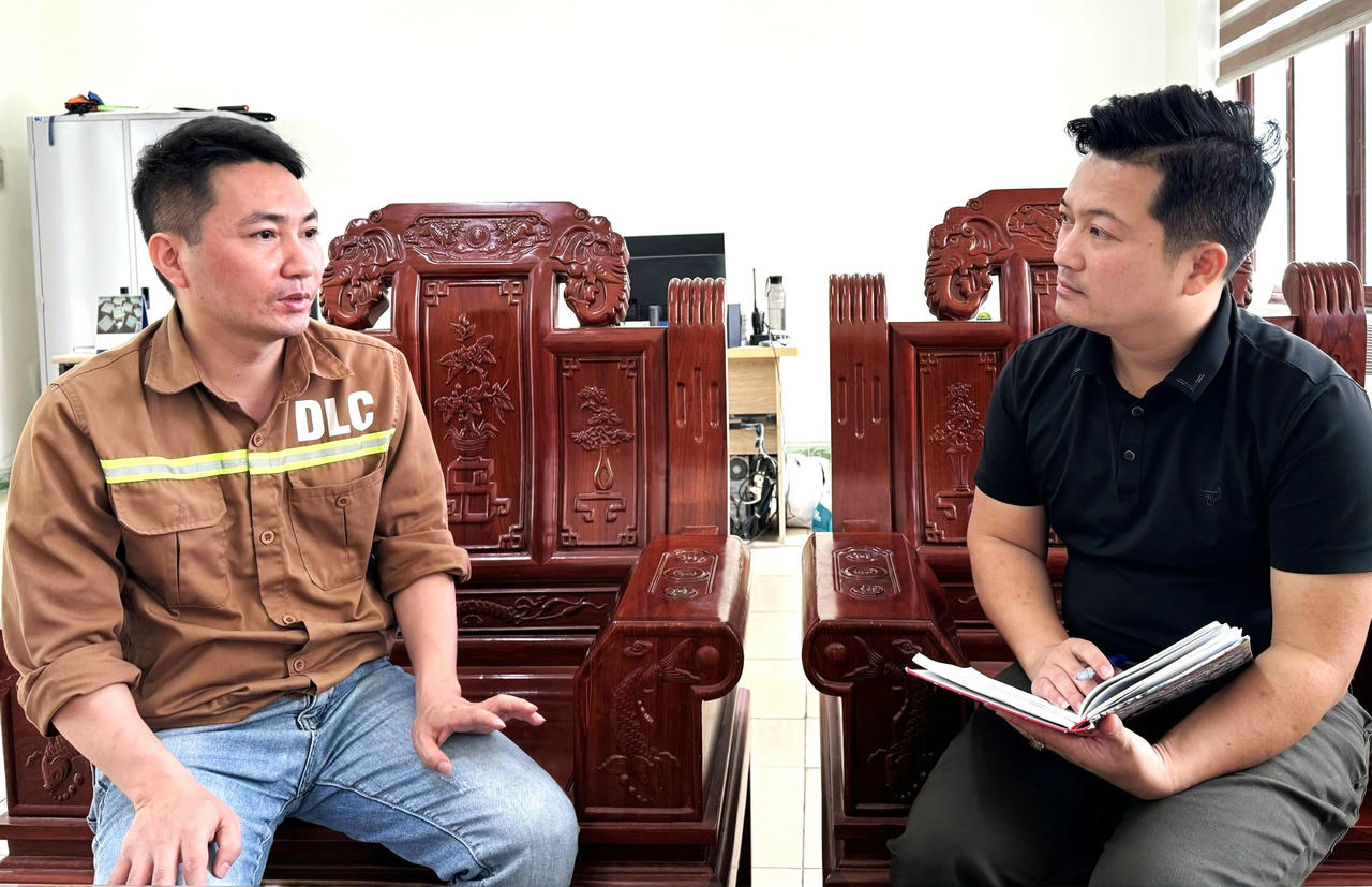 Ông Đặng Tiến Đức, Phó Giám đốc Công ty TNHH MTV Hóa chất Đức Giang Lào Cai chia sẻ với phóng viên Báo Pháp luật Việt Nam.