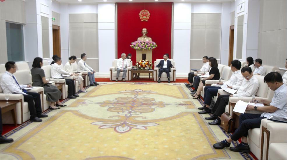  Chủ tịch UBND tỉnh Quảng Ninh tiếp lãnh đạo Tập đoàn xây dựng Thái Bình Dương, ngày 25/8