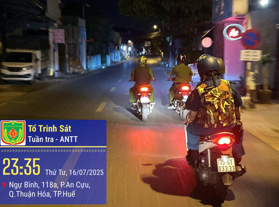 Những chuyến tuần tra đêm rất hiệu quả.