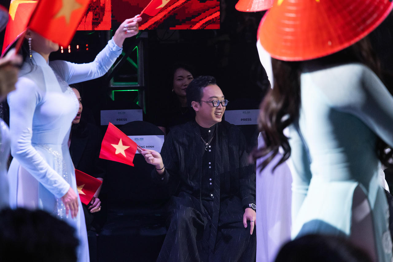 Tiết mục góp phần tôn vinh vẻ đẹp văn hóa Việt Nam, thể hiện lòng tự hào dân tộc. Ảnh: UNI