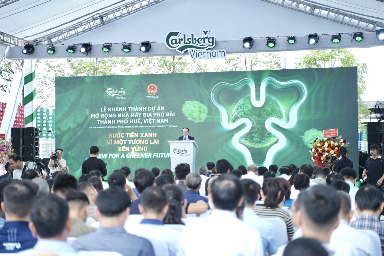 Khánh thành dự án mở rộng Nhà máy bia Phú Bài với vốn đầu tư gần 90 triệu USD